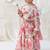 Pink floral printed cotton lehenga