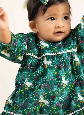 Green printed cotton co ord set 7