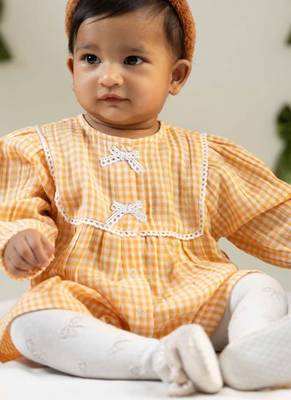 Orange cotton co ord set 1