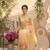 Yellow Color digital print And  mirror Work Silk Blend Saree
