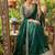 Green Color embroidery sequence work Silk Blend Saree