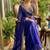 Purple Color embroidery sequence work Silk Blend Saree