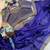 Purple Color embroidery sequence work Silk Blend Saree