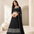 BLACK EMBROIDERED GEORGETTE HIT DEISGN LEHENGA CHOLI WITH DUPATTA