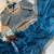 Teal Color embroidery sequence work Silk Blend Saree