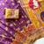 Purple Crepe Silk Saree with Blouse