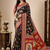 Black Crepe Silk Saree with Blouse