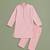 Pink printed cotton kurta set