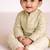 Mint green printed brocade kurta set