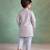 Powder blue embroidered chanderi kurta set