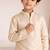 Gold embroidered chanderi kurta set
