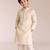 Champagne gold embroidered chanderi kurta set