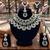 Western party wear silver plated chain pendant set