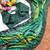 Green Color sequence embroidery work chiffon Saree