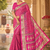 Rani Pink Dola Silk Blend Saree with Blouse