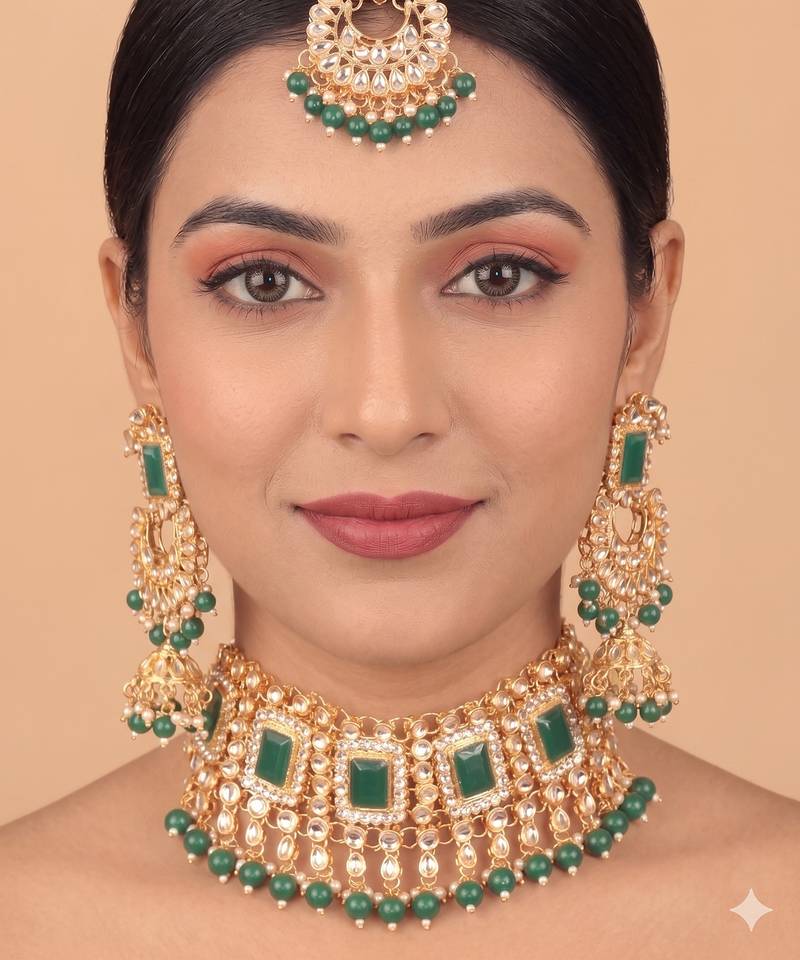 Kundan necklace set