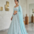 Baby Blue Heavy Foil Mirror Work Lehenga Choli Set for Women