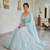 Baby Blue Heavy Foil Mirror Work Lehenga Choli Set for Women