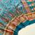 Teal Color Silk Blend Saree with Blouse