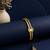 Gold plated anti tarnish cz clover shape bracelet