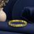 Gold plated anti tarnish cz clover cut out bracelet