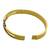 Gold plated anti tarnish cz clover cut out bracelet