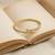 Gold plated anti tarnish cz nail design bracelet