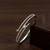 Silver plated anti tarnish cz nail design bracelet
