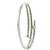 Silver plated anti tarnish cz nail design bracelet