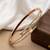 Rose gold plated anti tarnish cz nail design bracelet