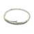 Silver plated anti tarnish cz nail design bracelet