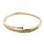 Rose gold plated anti tarnish cz nail design bracelet
