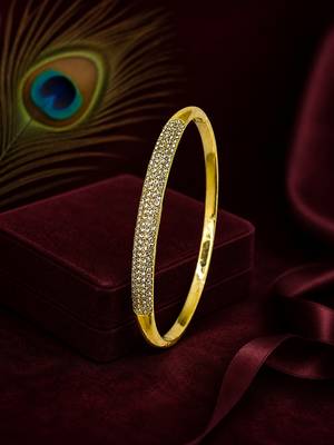 Gold plated anti tarnish pave cz bracelet 1