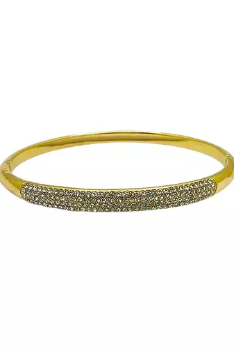 Gold plated anti tarnish pave cz bracelet