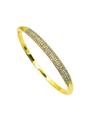 Gold plated anti tarnish pave cz bracelet 4