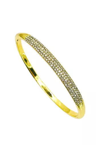 Gold plated anti tarnish pave cz bracelet