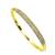 Gold plated anti tarnish pave cz bracelet