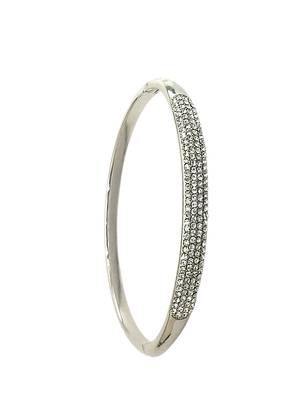 Silver plated anti tarnish pave cz bracelet 3