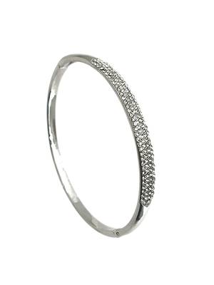 Silver plated anti tarnish pave cz bracelet 4