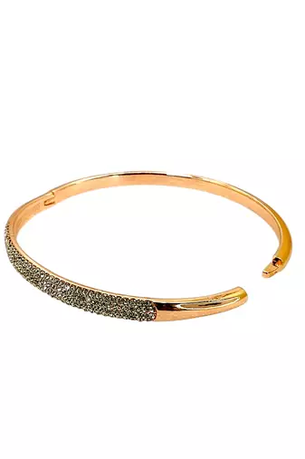 Rose gold plated anti tarnish pave cz bracelet
