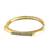Gold plated octagonal anti tarnish cz  bracelet