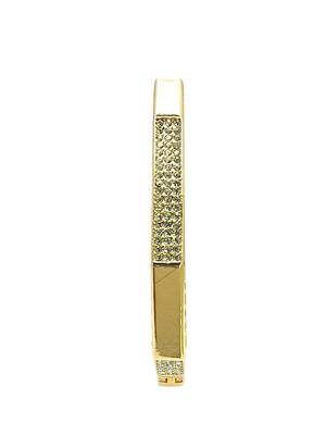 Gold plated octagonal anti tarnish cz  bracelet 3