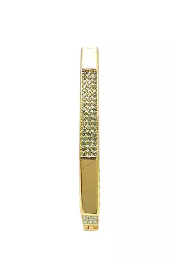 Gold plated octagonal anti tarnish cz  bracelet