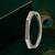 Silver plated octagonal anti tarnish cz  bracelet