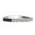 Silver plated octagonal anti tarnish cz  bracelet