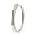 Silver plated octagonal anti tarnish cz  bracelet