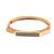 Rose gold plated octagonal anti tarnish cz  bracelet