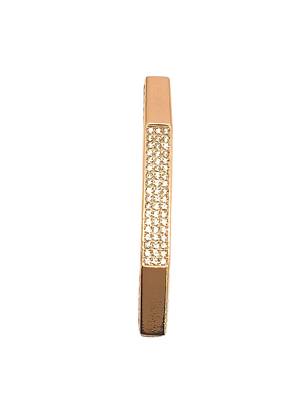 Rose gold plated octagonal anti tarnish cz  bracelet 3