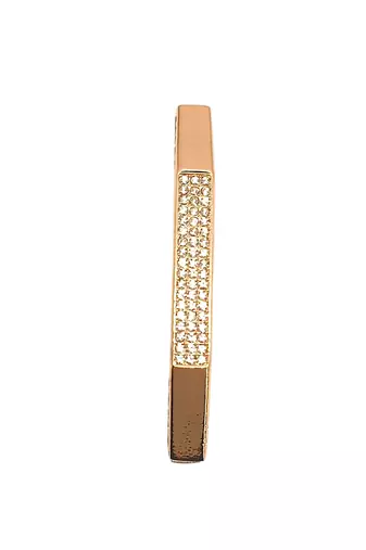 Rose gold plated octagonal anti tarnish cz  bracelet