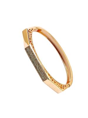 Rose gold plated octagonal anti tarnish cz  bracelet 5